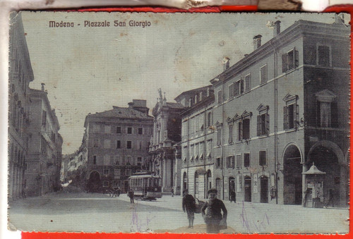 Cartolina modena viaggiata - cartolina,
