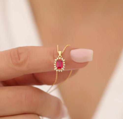 Collana con vero diamante