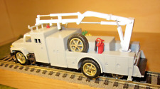 HO B.L.W. - Autocarro hi-railer di manutenzione con gru  -  modello in ottone