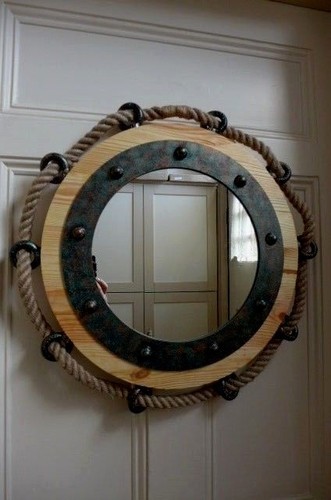 Specchio parete rotondo - specchio,