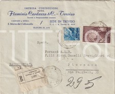 TREVISO - IMPRESA COSTRUZIONI FLAMINIO CARDAZZO & C. 1950 RACCOMANDATA