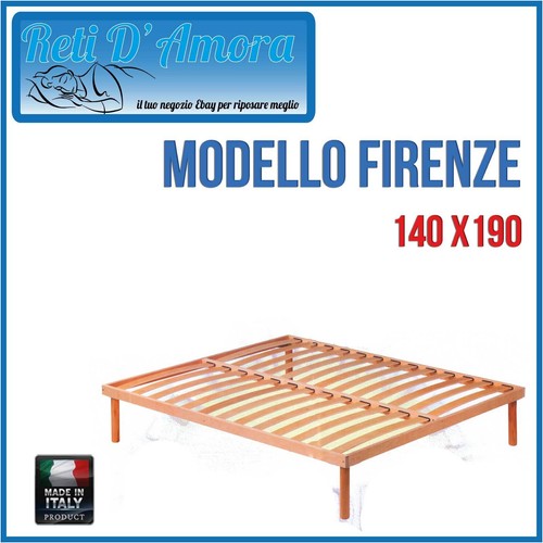 Rete doghe legno 140x190 - legno,