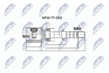 NTY Kit giunti albero motore