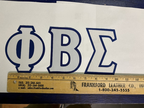 Phi beta sigma twill - beta, 4"