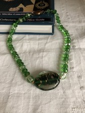 Collana vetro verde murano - collana,