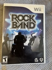 Rock Band (Nintendo Wii, 2008) CIB Complete - Tested Works