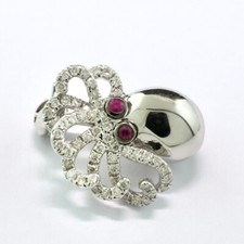 Ciondolo Di Polpo Rubino Con Diamanti In Oro 750 Valore 1.650 € Nuovo