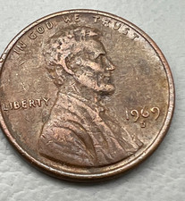 RARO 1969 D un penny