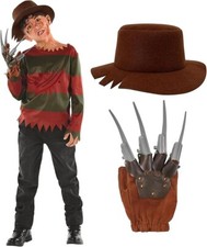 Costume Freddy Krueger bambini ragazzi incubo su olmo street killer Halloween horror