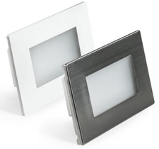 SEGNAPASSO LED 3W IP65 PER SCATOLA 503  BIANCA INOX 230V CCT 3000K 4000K 6000K