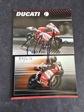 Autografo autograph originale su cartolina  Troy Bayliss Ducati