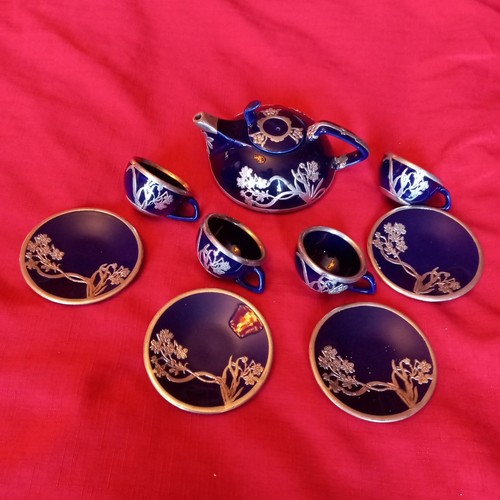 Set tè ceramica blu - da,