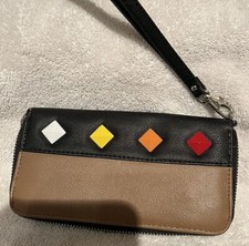 CARPISA Portafoglio Polso Pochette Borsello Taupe/Nero