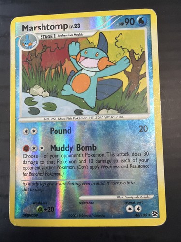 Carta pokemon marshtomp 106 - carta, 46/106