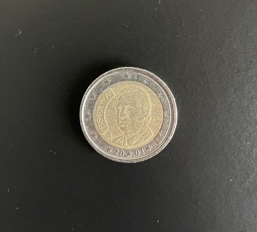 Moneta euro spagna 2001 - -,