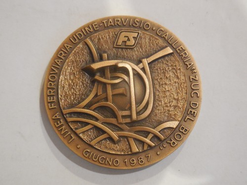 Medaglia costruzione ferrovia - medaglia,