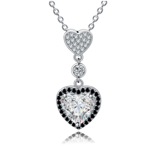 Collana donna punto luce cuore - collana,