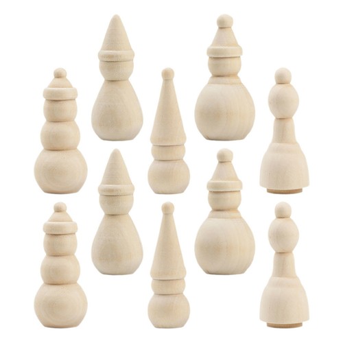 Pezzi bambole di legno - di,