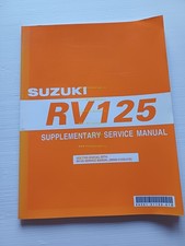 Suzuki RV 125 AGGIORNAMENTO 2006 manuale officina INGLESE originale