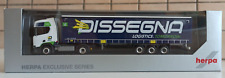 HERPA PIHR 943864, SCANIA CR 20 HD “F.lli Dissegna”, blu, scala 1:87.