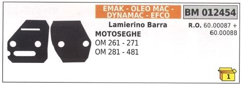 Kit lamierini barra lato