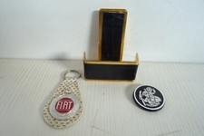 lotto oggetti auto d'epoca Fiat porta sigarette magnetico portachiavi badge