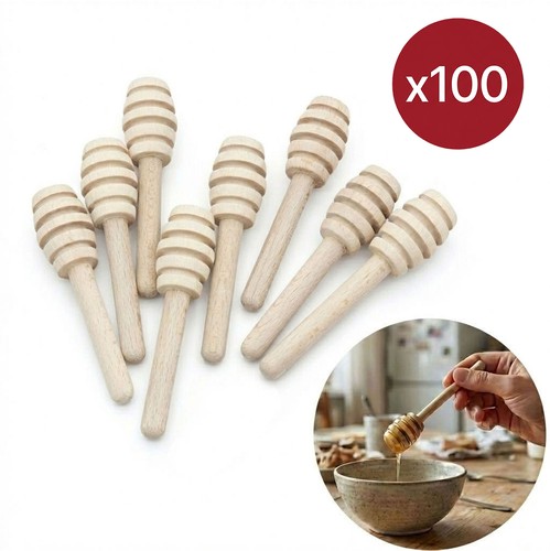 100 cucchiai miele legno - , 10cm