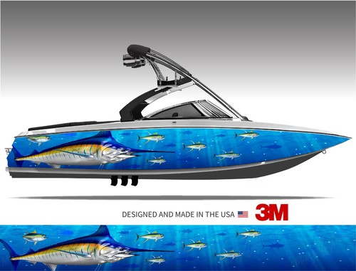 Blue marlin deep sea yellowfin - blue,