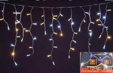 Tenda  Luminosa Natalizia 10mtx70x30cm flash bianco/caldo/ prolungabile 250led