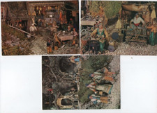 N.3 Cartoline Presepio Napoletano - Basilica Santi Cosma e Damiano -  Roma