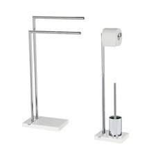 ACCESSORI BAGNO PIANTANA PORTA SALVIETTE ASCIUGAMANI E/O SCOPINO ROTOLO NANTES