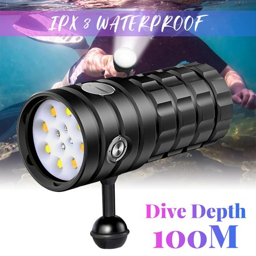 Torcia subacquea 100m - 100m, 16000lm