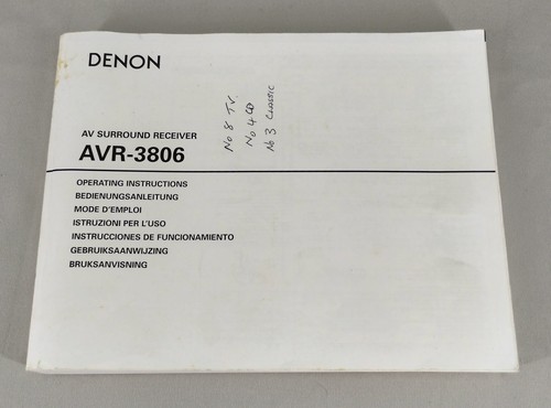 Denon avr 3806 - denon, avr-3806