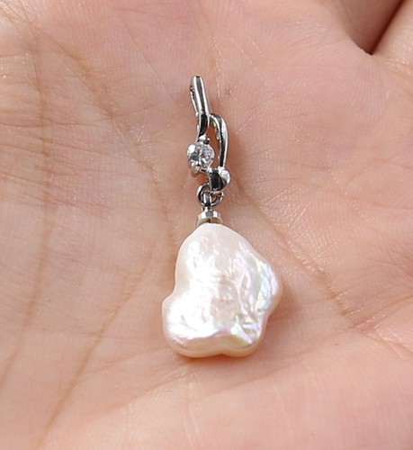 Ciondolo 12x16mm naturale - 12x16mm,