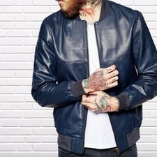 Bomber in vera pelle di