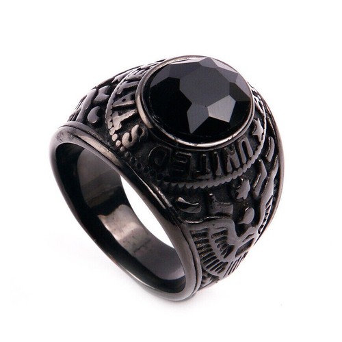 Anello vintage nero zirconi - anello,