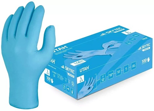 Guanti monouso skytec utah blu - skytec,