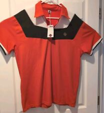 Sub Seventy Polo Golf Shirt Abbigliamento Sportivo Uomo Sz XXL NWT Rosso, Nero e Bianco