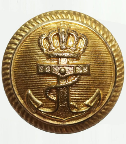 Antico bottone uniforme navale
