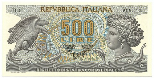500 lire biglietto stato - biglietto, di
