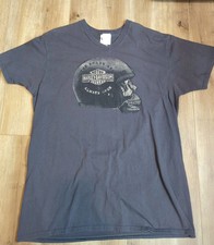 T-shirt uomo Harley Davidson taglia XL Shanghai scollo V casco teschio stampa grafica