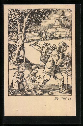 Cartolina artista rudolf - cartolina,