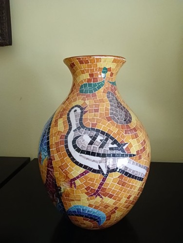 Vaso ceramica decorato - vaso, in