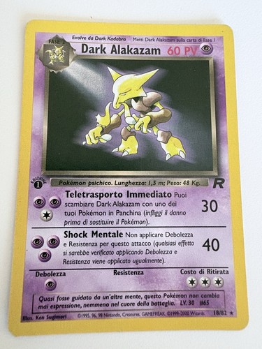 Wizards pokémon dark alakazam - pokémon,