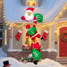 Gonfiabili natalizi che si