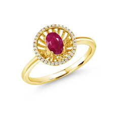 Anello rubino naturale