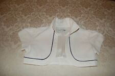 Trussardi, Giacchino bambina, bianco nido ape, 100 cotone, tg 5 anni 110 usato