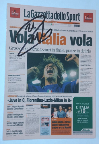 Autografo andrea pirlo - autografo,
