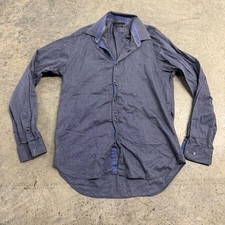 Camicia Zara uomo blu 100%