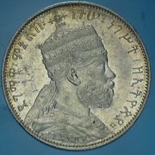 ETIOPIA MENELIK II 1/2 BIRR 33